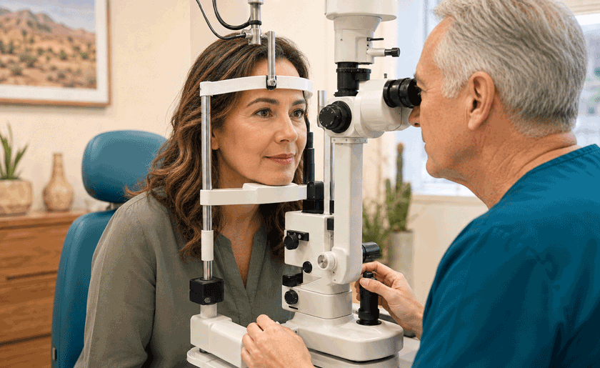 aiello-eye-institute-macular-hole-treatment-yuma-slit-lamp-eye-exam