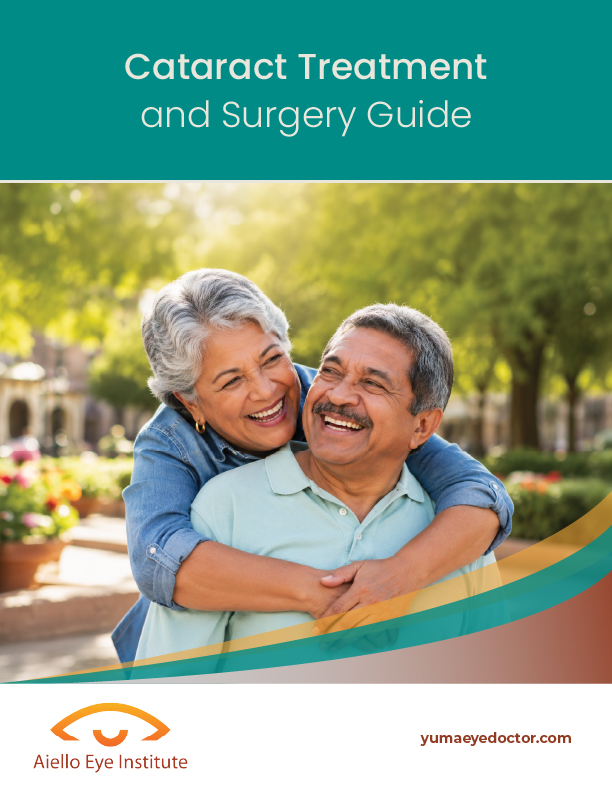 Aiello Eye Institute's cataract treatment and surgery Guide.